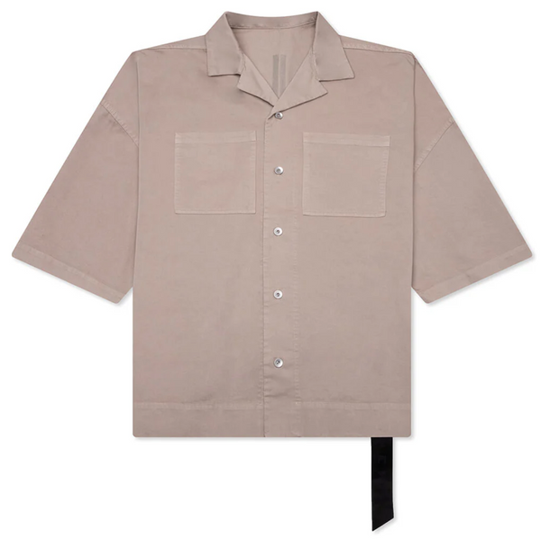 DRKSHDW by Rick Owens Magnum Tommy Shirt "Dust Brown" Size Large (MSRP: $890)