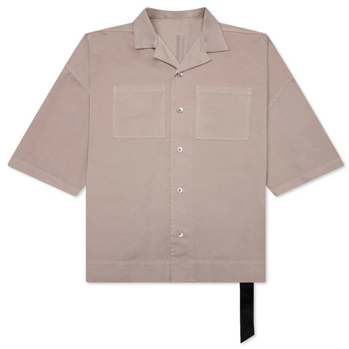 DRKSHDW by Rick Owens Magnum Tommy Shirt "Dust Brown" Size Large (MSRP: $890)
