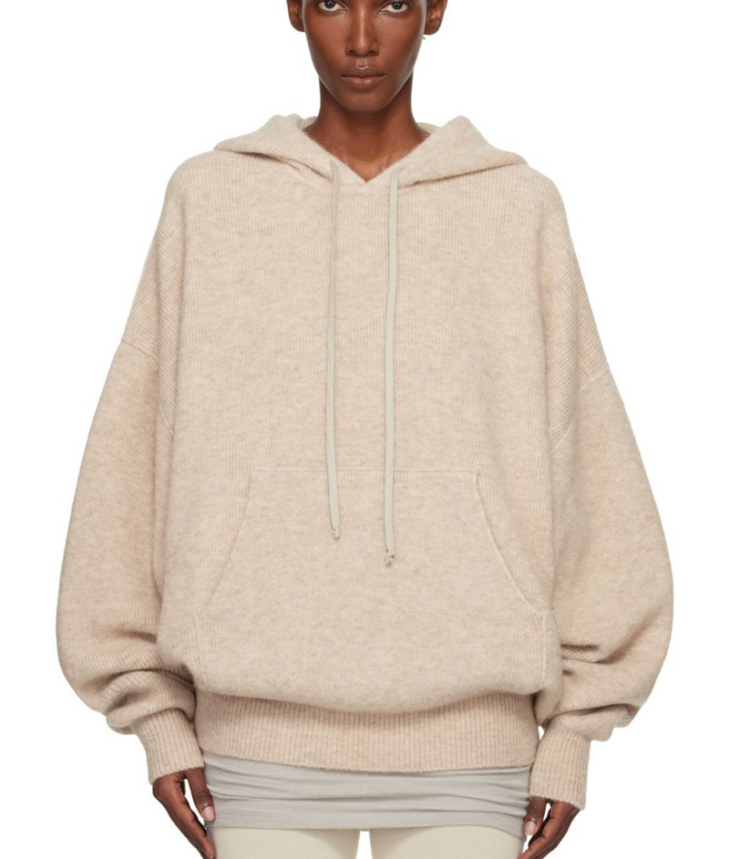 Rick Owens Knitted Hun Hoodie 