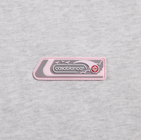 Casablanca PVC Patch Grey Marle Jersey T-Shirt Size XXL