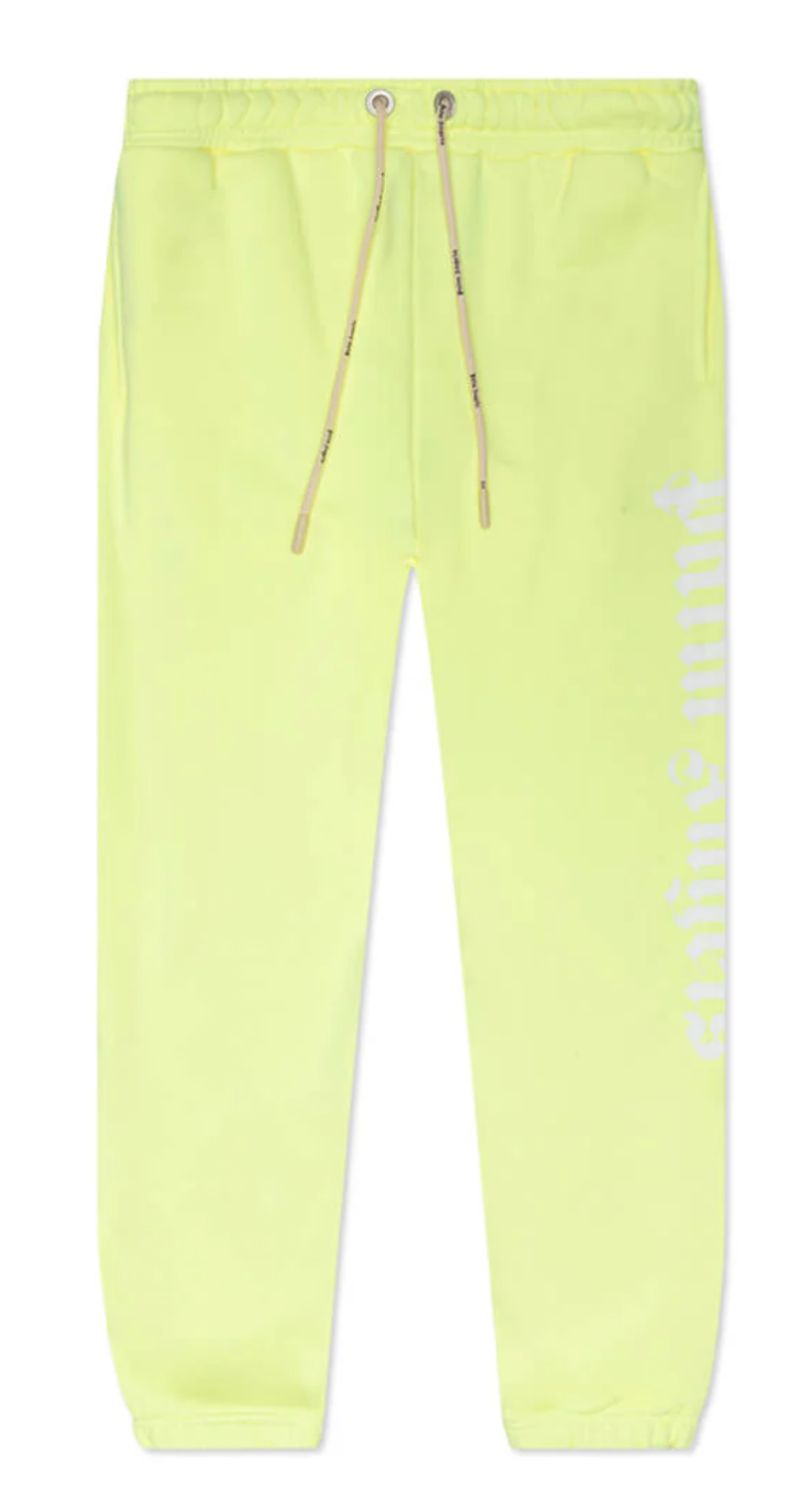 Palm Angels GD Logo Sweatpants Yellow Large Brand New MSRP:$849.99