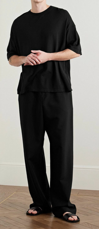 The Row Stockton Silk T-Shirt Black XL Brand New MSRP:$950.00
