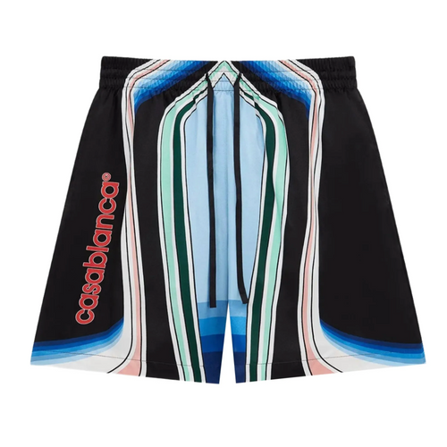 Casablanca Graphic Mountain Silk Shorts Large Brand New