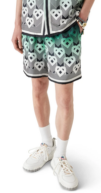 Casablanca Gradient Monogram Silk Shorts XXXL Brand New
