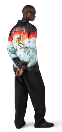 Casablanca Ski Lake Long Sleeve Silk Twill Shirt  XXL Brand New