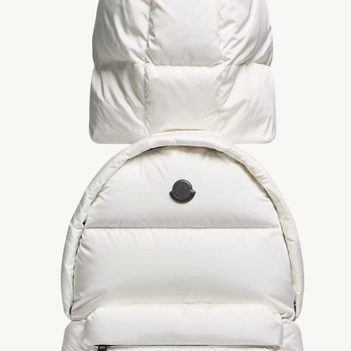 Moncler Men's White Caradoc Backpack With Hood