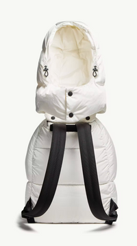 Moncler Men's White Caradoc Backpack With Hood