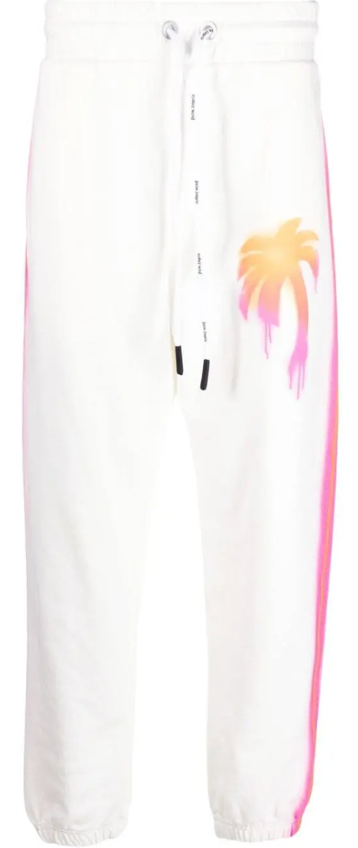 Palm Angels Sprayed Palm Cotton Sweatpants XXL Brand New