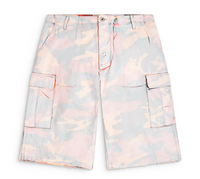 Gallery Dept. Orange Camo Cut Off Cargo Shorts Size 34 (MSRP: $695)