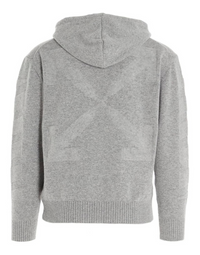Off-White Diag Arrow Cashmere Hoodie Grey Medium Brand New