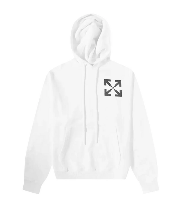 Off-White Single Arrow Over Hoodie White Medium Brand New