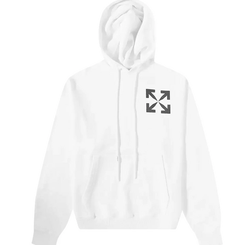 Off-White Single Arrow Over Hoodie White Large Brand New