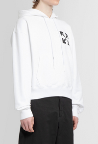 Off-White Single Arrow Over Hoodie White Small Brand New