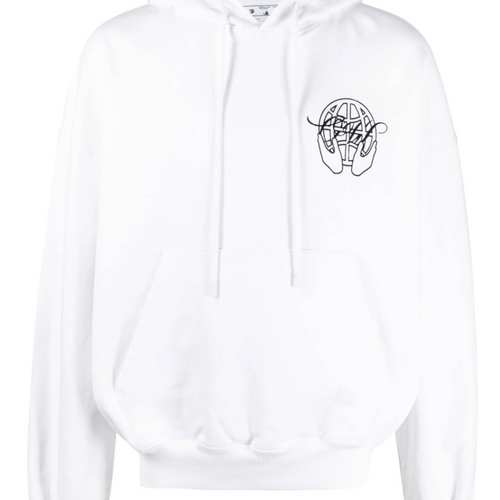Off-White Hand Arrow Boxy Hoodie White Large Brand New