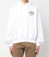 Off-White Hand Arrow Boxy Hoodie White Small Brand New