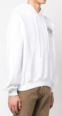 Off-White Hand Arrow Boxy Hoodie White Small Brand New