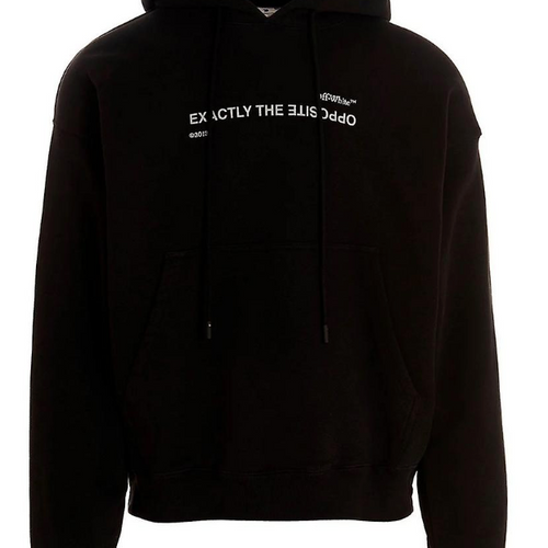 Off-White Spiral Opp Skate Hoodie Black Medium Brand New