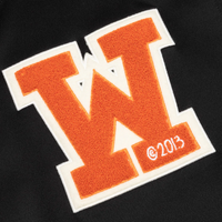 Off-White Patch Skate Zip Hoodie Black Orange Medium Brand New