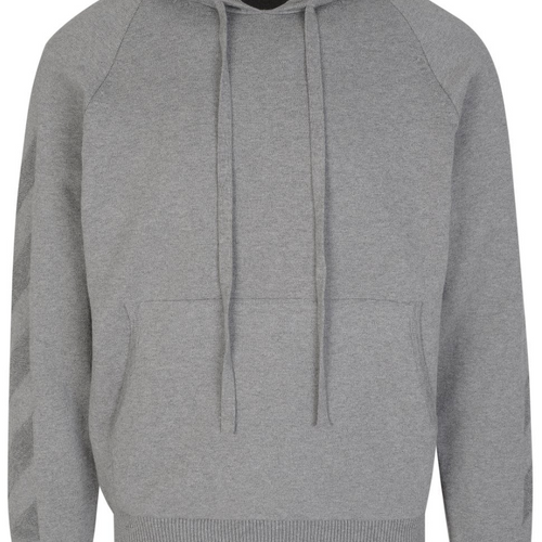 Off-White Diag Arrow Knit Hoodie Grey Large Brand New