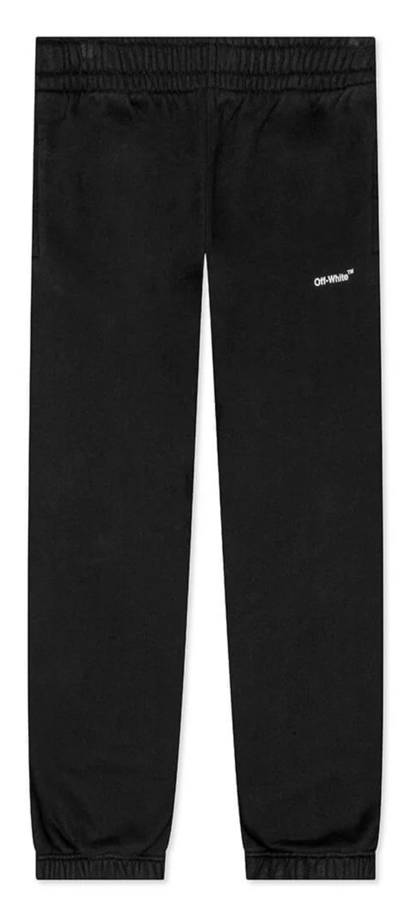 Off-White Diag Helvetica Slim Sweatpants Black Large Brand New