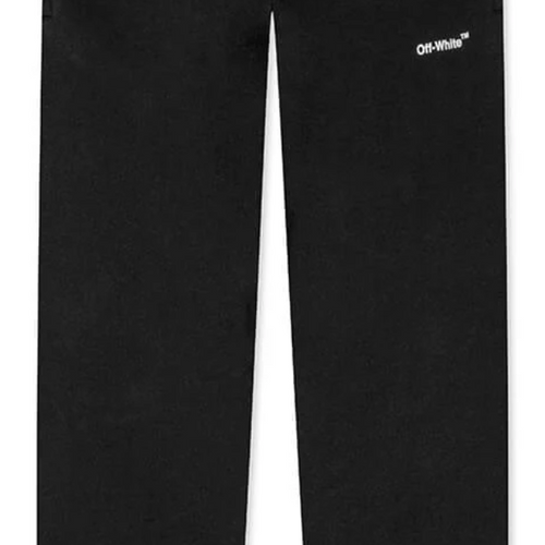 Off-White Diag Helvetica Slim Sweatpants Black Large Brand New