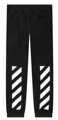 Off-White Diag Helvetica Slim Sweatpants Black Medium Brand New