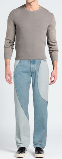 Off-White Organic Block Western Jeans Medium Blue 30 Brand New