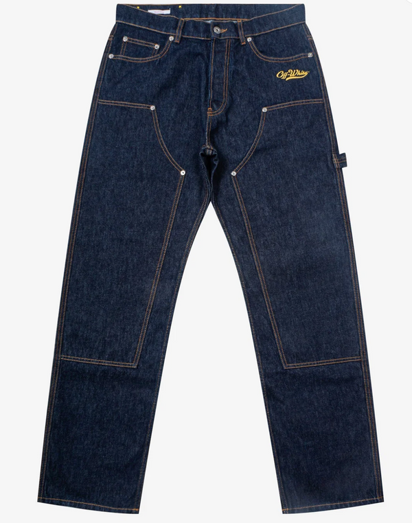 Off-White Blue Wave Off Skate Carpenter Jeans 34 Brand New