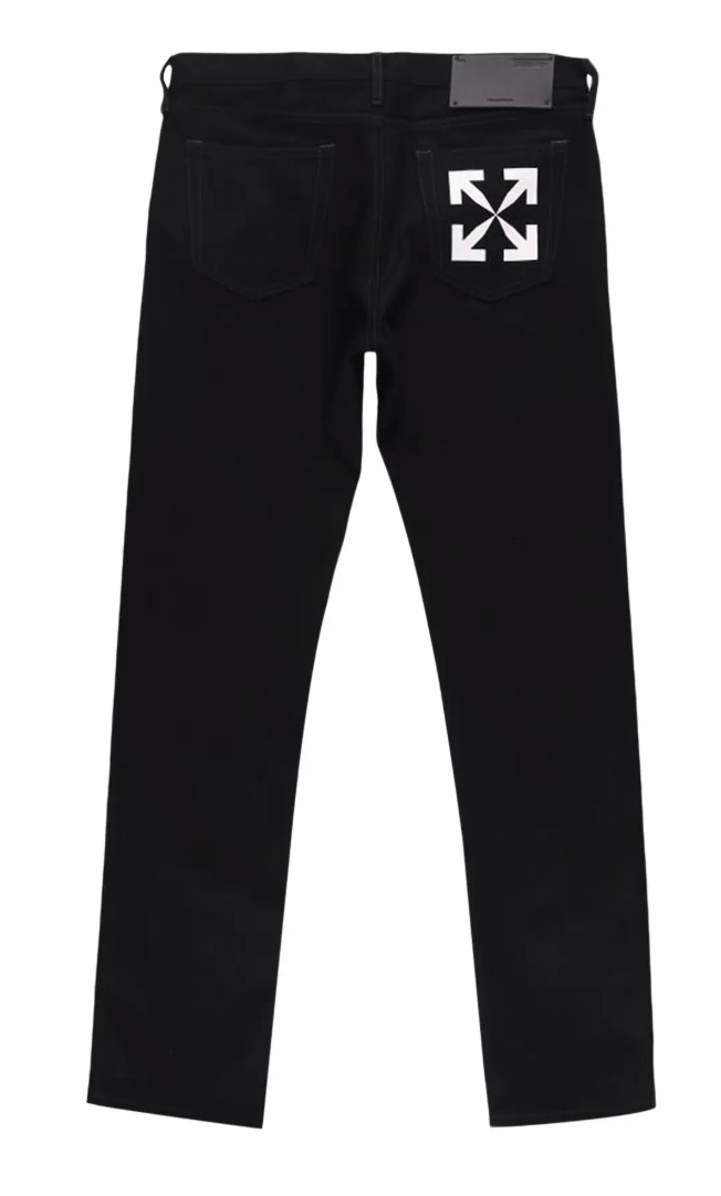 Off-White Single Arrow Slim Jeans Black 30 Brand New
