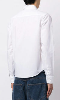 Off-White Straight Point Collar Shirt White Medium Brand New