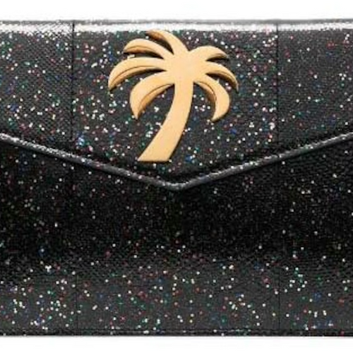 Palm Angels Palm Beach Night Out Glitter Clutch Bag (MSRP: $715)