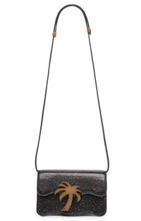Palm Angels Palm Beach Glitter Night Out Leather Bag (MSRP: $1,675)