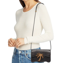 Palm Angels Palm Beach Glitter Night Out Leather Bag (MSRP: $1,675)