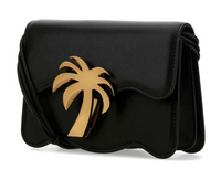 Palm Angels Gold Logo Plaque Mini Crossbody Bag (MSRP: $1,350)