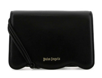 Palm Angels Gold Logo Plaque Mini Crossbody Bag (MSRP: $1,350)