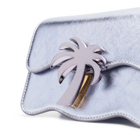 Palm Angels Palm Beach Mini Sparkly Silver PM Bag (MSRP: $1,675)