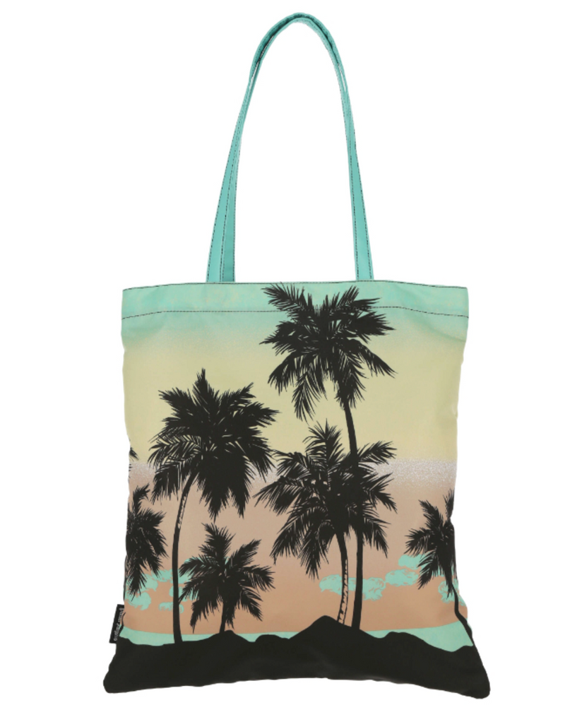 Palm Angels Green Palm Sunset Tote Shopping Bag (MSRP: $600)