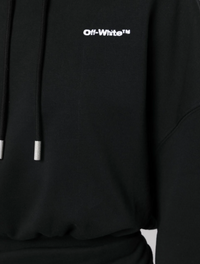 Off-White Womens For All Hooded Sweatdress Black Medium Brand New