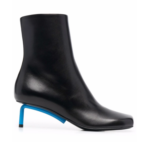 Off-White Nappa Grad High Allen Ankleboot Black Blue 36 Brand New Womens