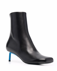 Off-White Nappa Grad High Allen Ankleboot Black Blue 36 Brand New Womens