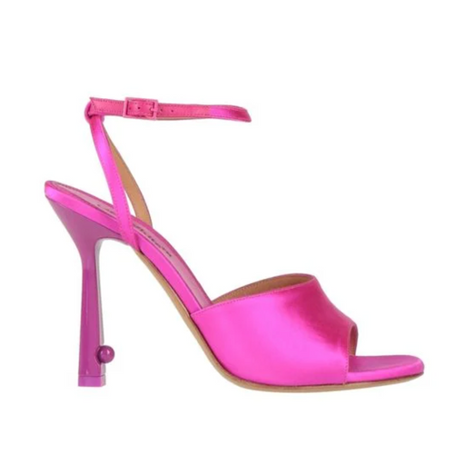 Off-White Womens Pop Paperclip HIgh Sandal Fuchsia 36 Brand New