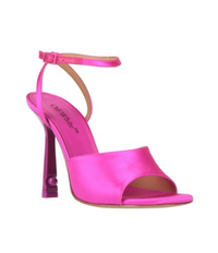 Off-White Womens Pop Paperclip HIgh Sandal Fuchsia 38 Brand New