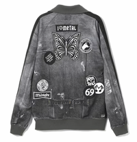 Needles X Midnight Studios Black Wash Track Jacket Size Medium