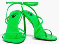 Off-White Allen 110mm Strappy Sandals Green 36 Brand New
