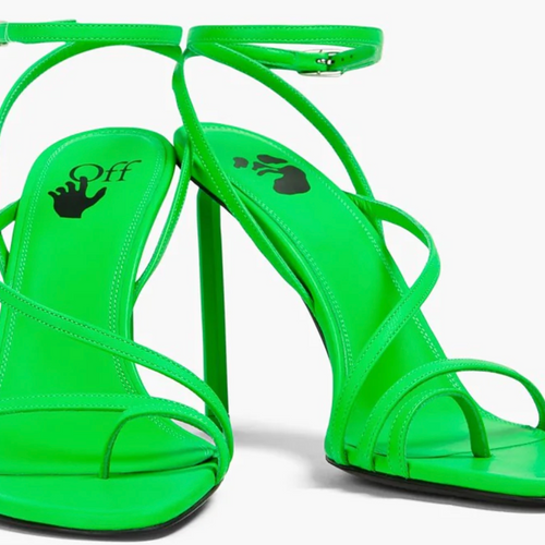 Off-White Allen 110mm Strappy Sandals Green 36 Brand New