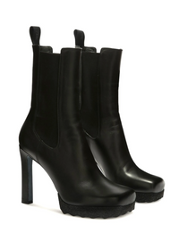 Off-White Womens Calf Sponge High Chelsea Boot Black 36 Brand New