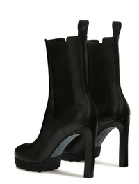 Off-White Womens Calf Sponge High Chelsea Boot Black 36 Brand New