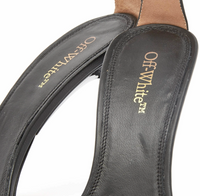 Off-White Womens Gold Paperclip Leather High Sandal 36 Brand New