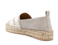Off-White Womens Bookish Canvas Espadrilles Beige 36 Brand New