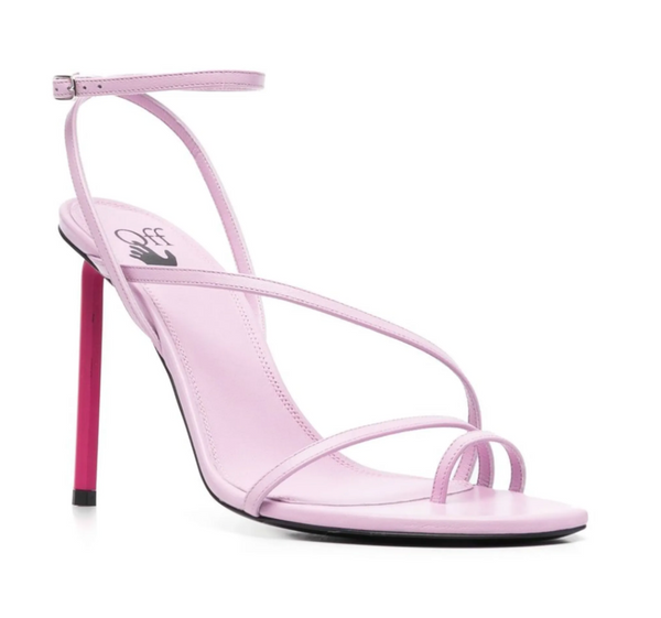 Off-White Womens Allen 110mm Strappy Sandals Pink Fuchsia 36 Brand New